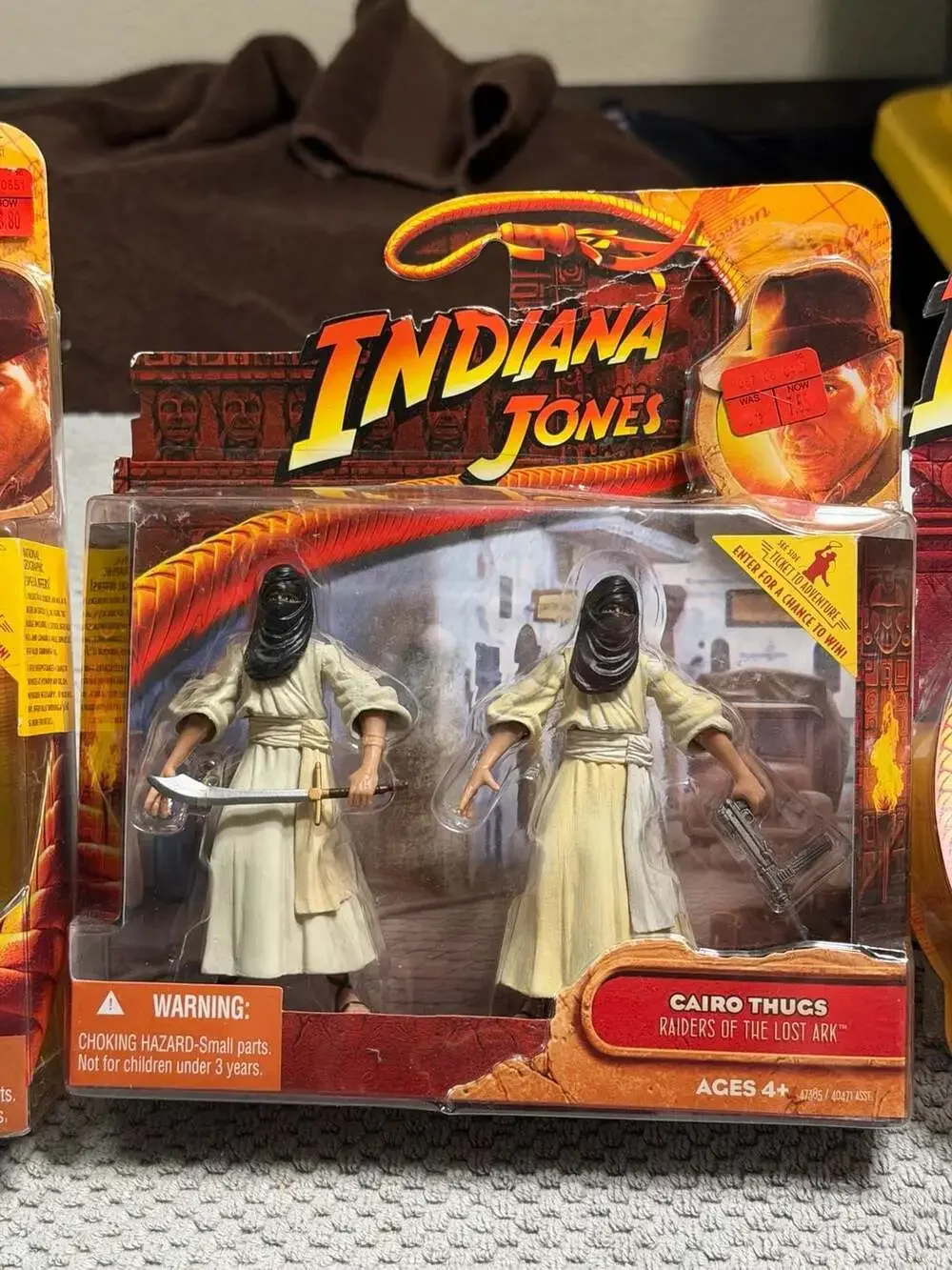 Hasbro 2008 Raiders of the Lost Ark Figure lot Indiana Jones Sallah Cairo Thugs